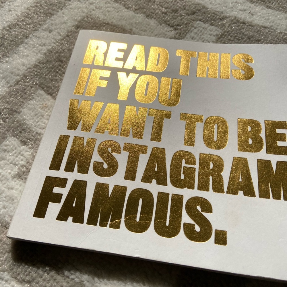 Read if you want to be instagram famous book.